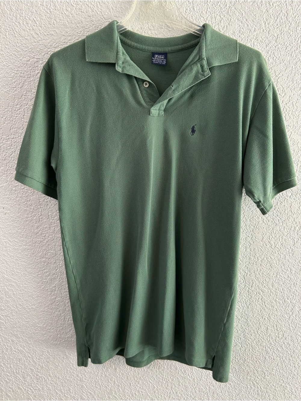 Vintage Polo Ralph Lauren Green Polo Shirt XL Embroidered Pony Preppy